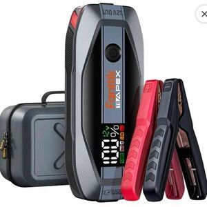 Fanttik T8 APEX Jump Starter with Clamps NWT